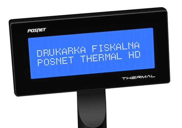 Drukarka fiskalna Posnet Thermal HD - Sam wybierz wersję wyświetlacza